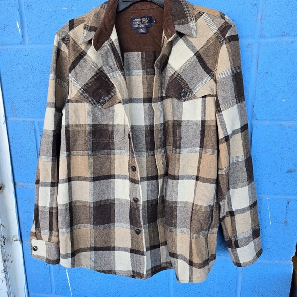 Pendleton virgin Wool Men's Weston Long SleeveButton-Down Western Shirt Sz M - Picture 8 of 11